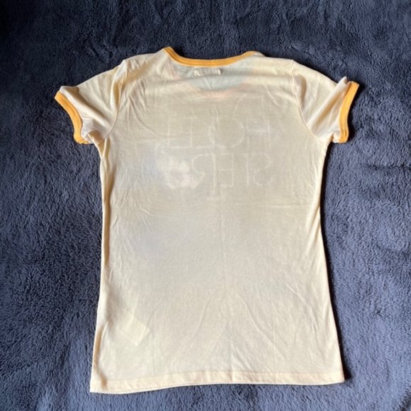 2/$28 Hollister Yellow T-shirt Flower Ladies Size S - Picture 7 of 9